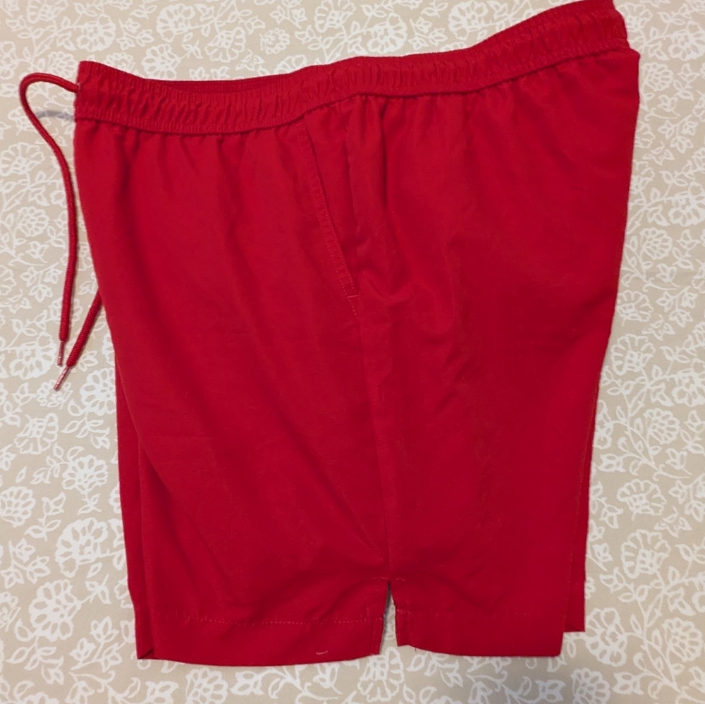 Red Swim Shorts Mens